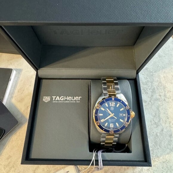 Authentic TAG Heuer Formula 1 Quartz Steel Blue Gold Men's Watch WAZ1120.BB0879 - Picture 7 of 8